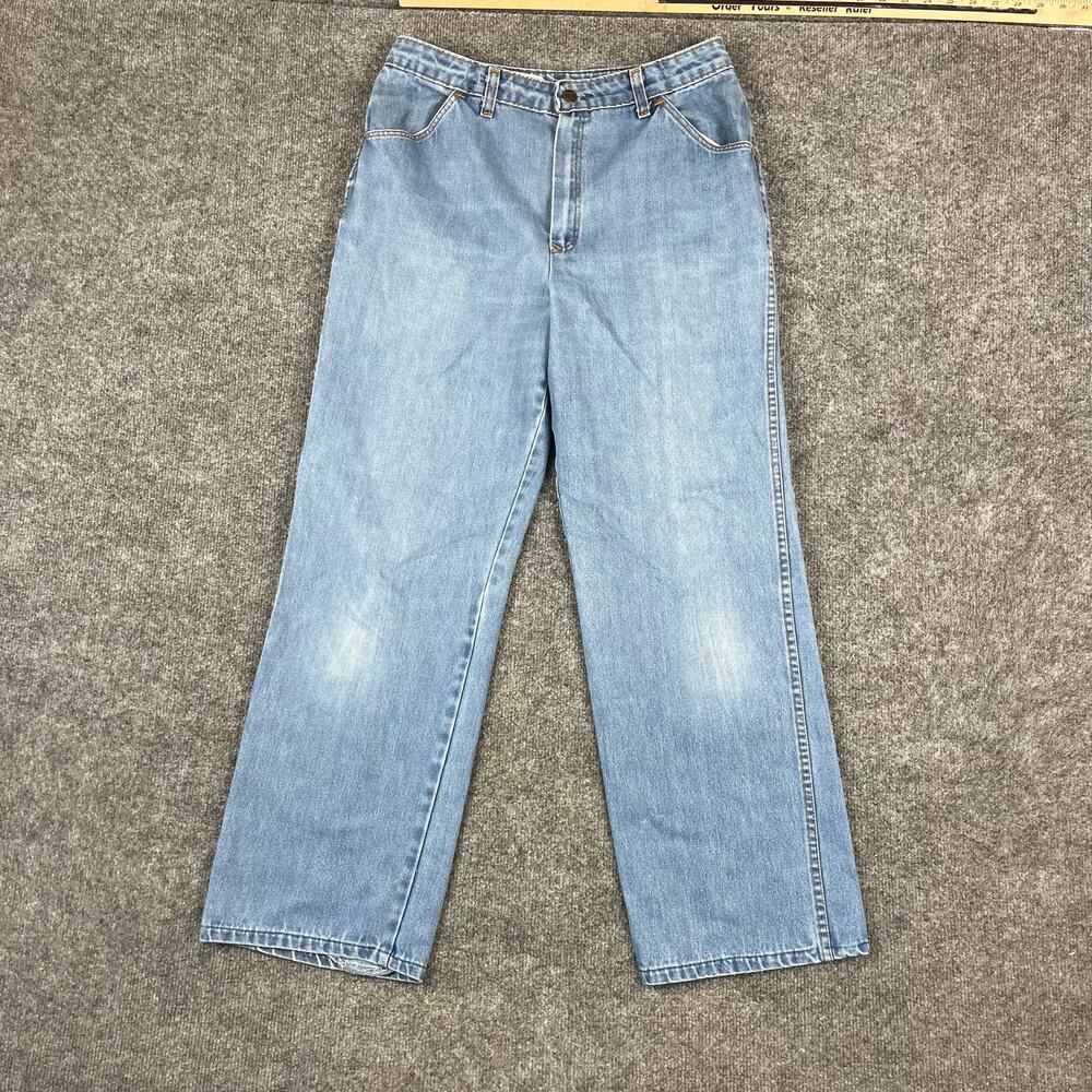 Sears Jeans Womens Size 16 Light Blue Straight Leg‎ Classic Denim Casual Vintage